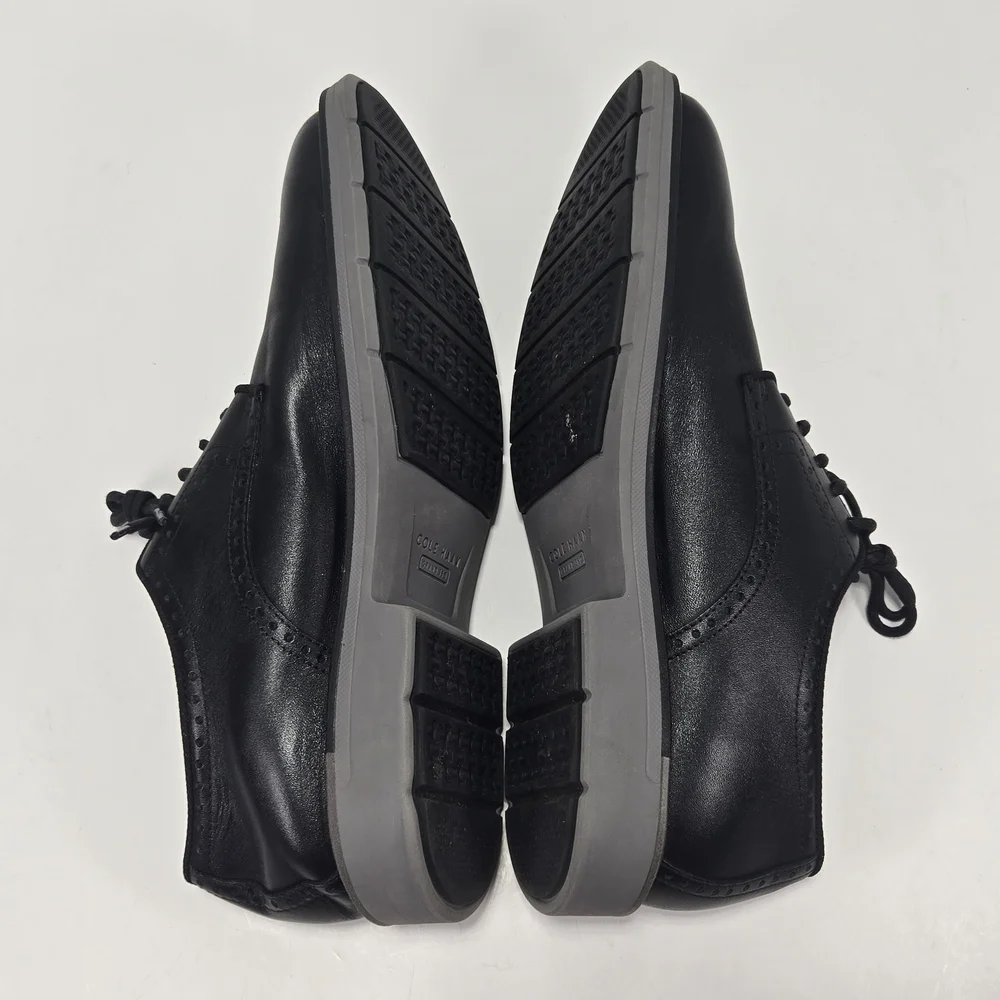 Cole Haan Go-to Plain Toe Black Leather Oxford Derbys Dress Shoe Men's Size 11